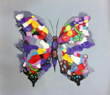 Load image into Gallery viewer, Butterfly Hand Painted Oil Painting / Canvas Wall Art UK HD011045
