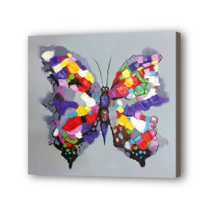 Butterfly Hand Painted Oil Painting / Canvas Wall Art UK HD011045
