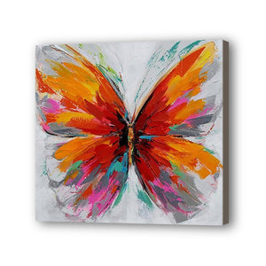 Butterfly Hand Painted Oil Painting / Canvas Wall Art UK HD011072