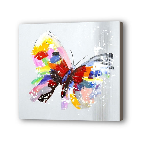 Butterfly Hand Painted Oil Painting / Canvas Wall Art UK HD011081