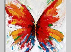 Butterfly Hand Painted Oil Painting / Canvas Wall Art UK HD011149