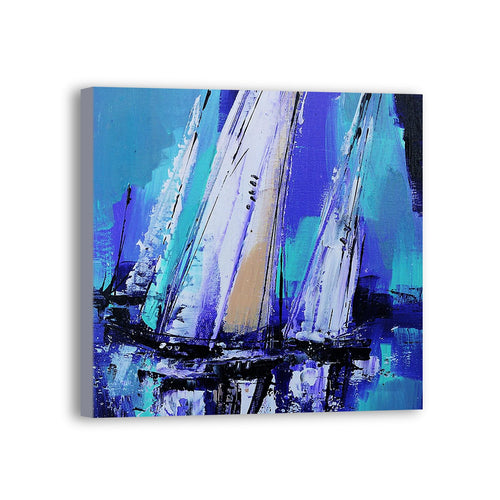 Boat Hand Painted Oil Painting / Canvas Wall Art UK HD06605