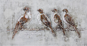 Bird Hand Painted Oil Painting / Canvas Wall Art UK HD06615