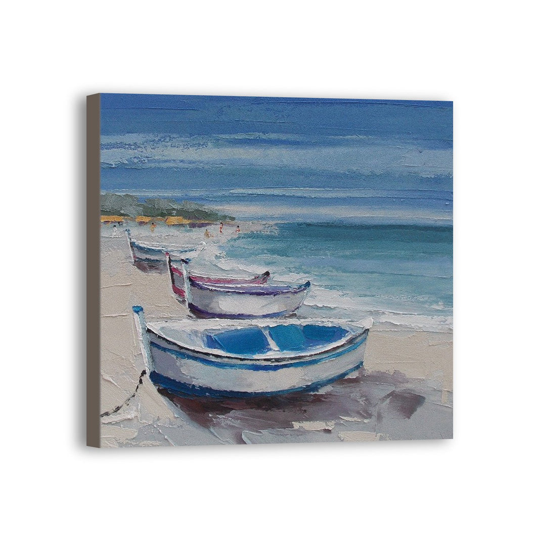 Beach Hand Painted Oil Painting / Canvas Wall Art UK HD06622