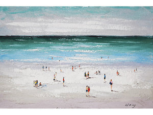 Beach Hand Painted Oil Painting / Canvas Wall Art HD06629