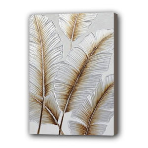 Leaf Hand Painted Oil Painting / Canvas Wall Art UK HD06662