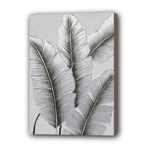 Leaf Hand Painted Oil Painting / Canvas Wall Art UK HD06663