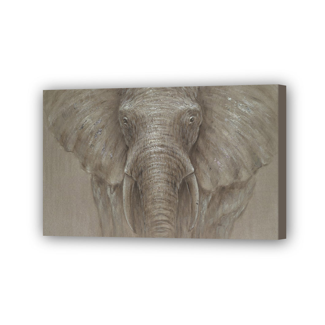 Elephant Hand Painted Oil Painting / Canvas Wall Art HD06676