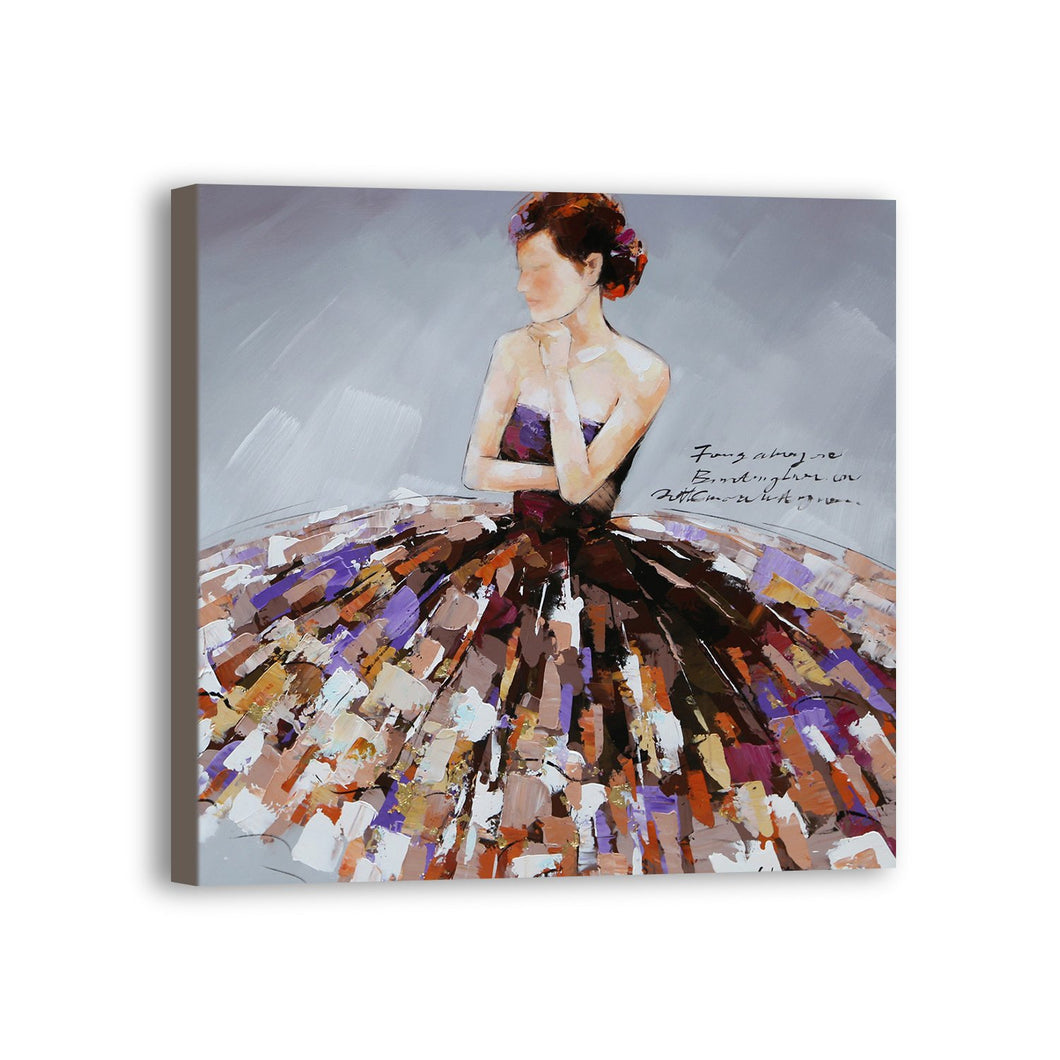 Dancer Hand Painted Oil Painting / Canvas Wall Art UK HD06682