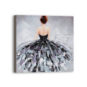 Girl Hand Painted Oil Painting / Canvas Wall Art UK HD06683