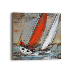Boat Hand Painted Oil Painting / Canvas Wall Art UK HD06693