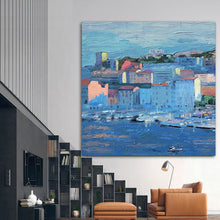 Load image into Gallery viewer, New Town Hand Painted Oil Painting / Canvas Wall Art HD06711
