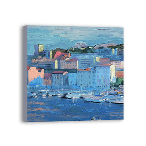 2020 Town Hand Painted Oil Painting / Canvas Wall Art UK HD06711