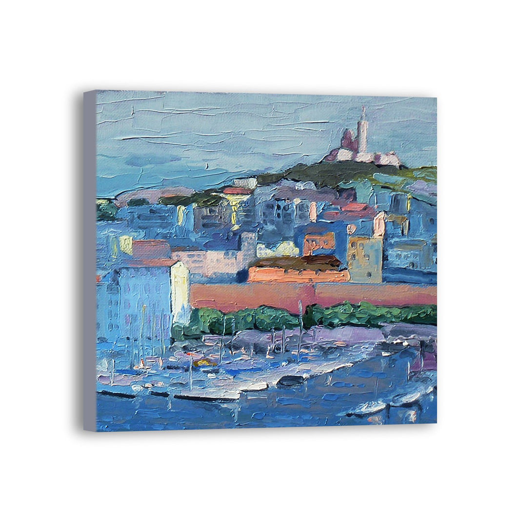 2020 Town Hand Painted Oil Painting / Canvas Wall Art UK HD06712