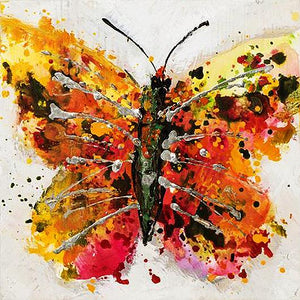 Butterfly Hand Painted Oil Painting / Canvas Wall Art UK HD06737