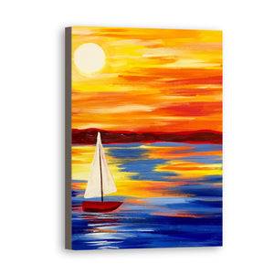 Sunset Hand Painted Oil Painting / Canvas Wall Art UK HD06761