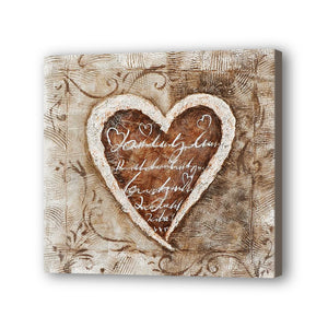 Heart Hand Painted Oil Painting / Canvas Wall Art HD06827