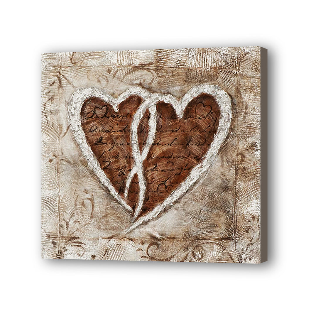Heart Hand Painted Oil Painting / Canvas Wall Art HD06828