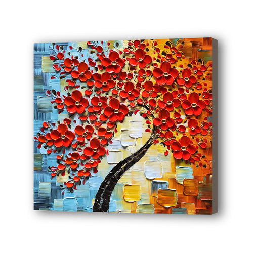 Tree Hand Painted Oil Painting / Canvas Wall Art UK HD06958