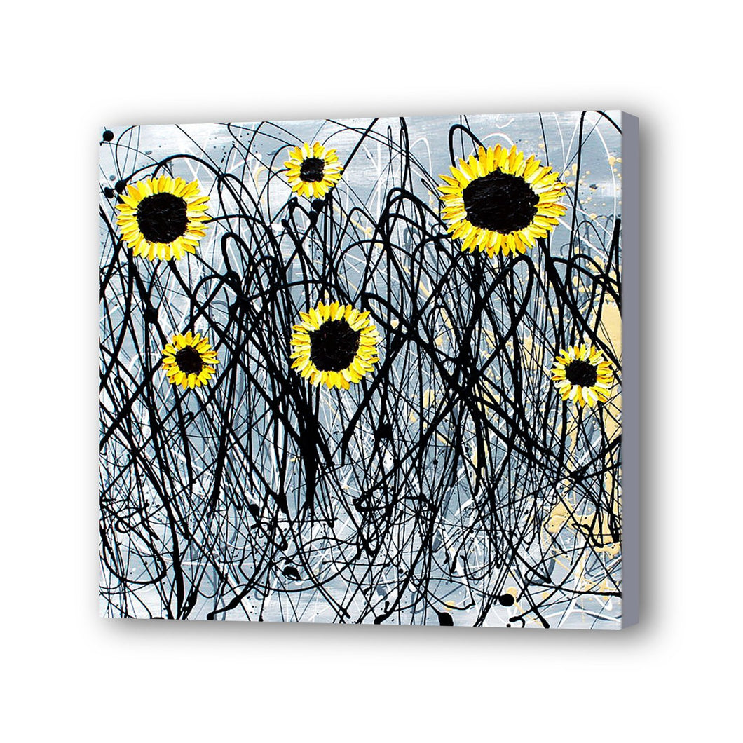 Sunflower Hand Painted Oil Painting / Canvas Wall Art UK HD06967