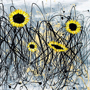Sunflower Hand Painted Oil Painting / Canvas Wall Art UK HD06968