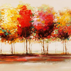Tree Hand Painted Oil Painting / Canvas Wall Art UK HD06998
