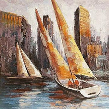 Load image into Gallery viewer, Boat Hand Painted Oil Painting / Canvas Wall Art UK HD07009
