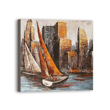 Load image into Gallery viewer, Boat Hand Painted Oil Painting / Canvas Wall Art UK HD07010
