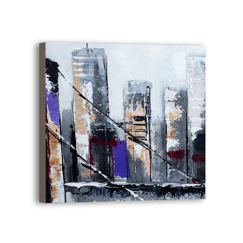 City Hand Painted Oil Painting / Canvas Wall Art UK HD07011