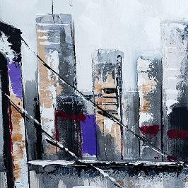 City Hand Painted Oil Painting / Canvas Wall Art UK HD07011