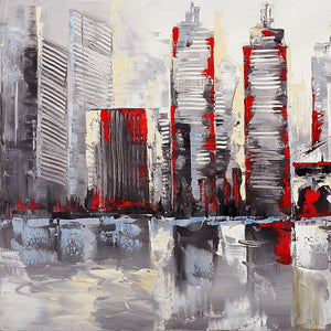 City Hand Painted Oil Painting / Canvas Wall Art UK HD07057