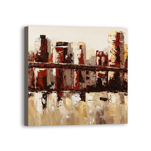 2020 Town Hand Painted Oil Painting / Canvas Wall Art UK HD07059