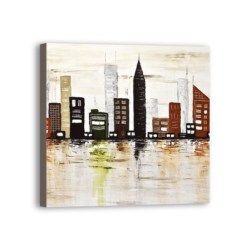 City Hand Painted Oil Painting / Canvas Wall Art UK HD07068