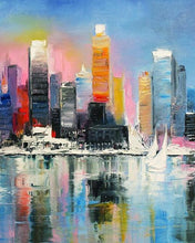 Load image into Gallery viewer, City Hand Painted Oil Painting / Canvas Wall Art UK HD07094

