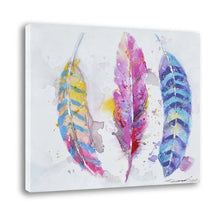 Load image into Gallery viewer, Feather Hand Painted Oil Painting / Canvas Wall Art UK HD07096
