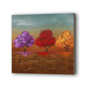 Tree Hand Painted Oil Painting / Canvas Wall Art UK HD07097