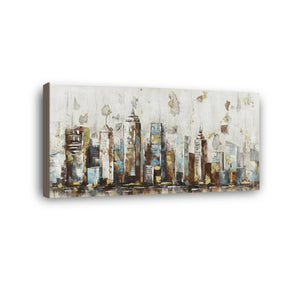 City Hand Painted Oil Painting / Canvas Wall Art HD07116