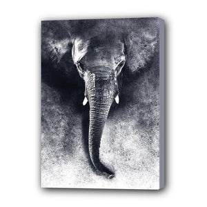 Elephant Hand Painted Oil Painting / Canvas Wall Art UK HD07117