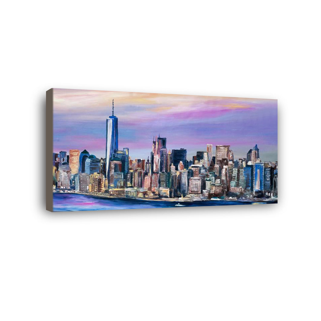 City Hand Painted Oil Painting / Canvas Wall Art HD07218