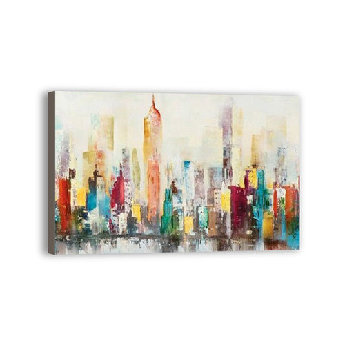 City Hand Painted Oil Painting / Canvas Wall Art UK HD07226