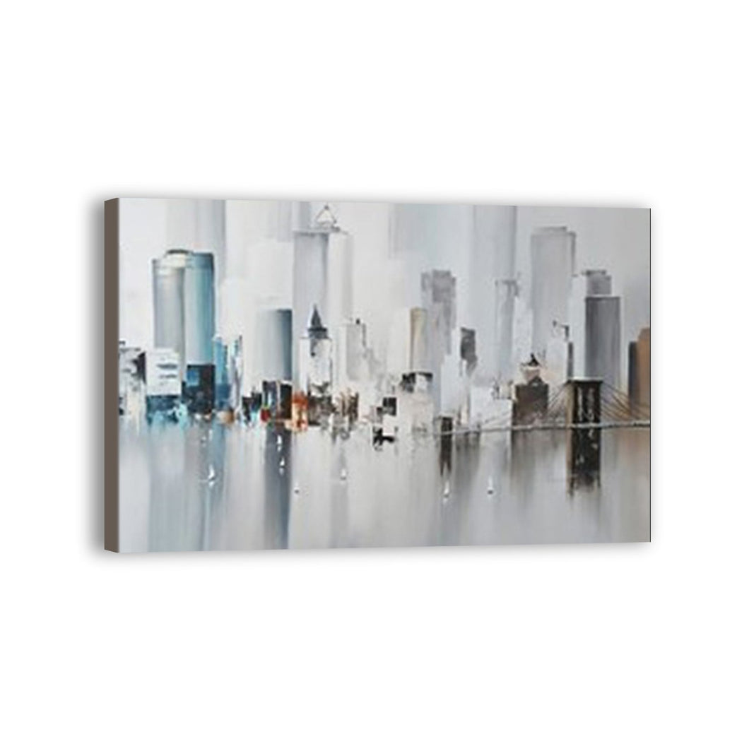 City Hand Painted Oil Painting / Canvas Wall Art UK HD07266
