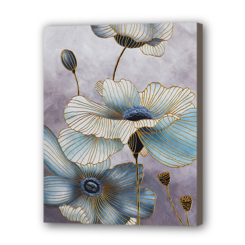Lotus Hand Painted Oil Painting / Canvas Wall Art UK HD07329