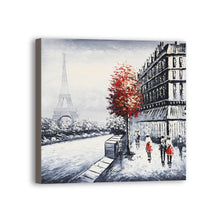 Load image into Gallery viewer, Eiffel Tower Hand Painted Oil Painting / Canvas Wall Art UK HD07340
