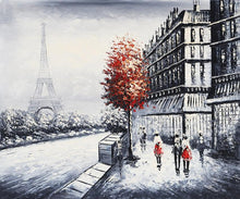 Load image into Gallery viewer, Eiffel Tower Hand Painted Oil Painting / Canvas Wall Art UK HD07340

