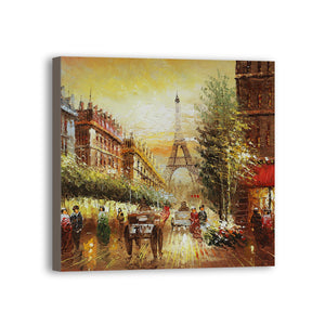Eiffel Tower Hand Painted Oil Painting / Canvas Wall Art UK HD07341