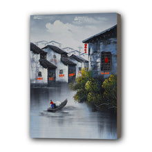 Load image into Gallery viewer, Town Hand Painted Oil Painting / Canvas Wall Art UK HD07348

