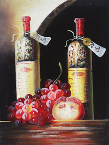 Wine Hand Painted Oil Painting / Canvas Wall Art UK HD07350