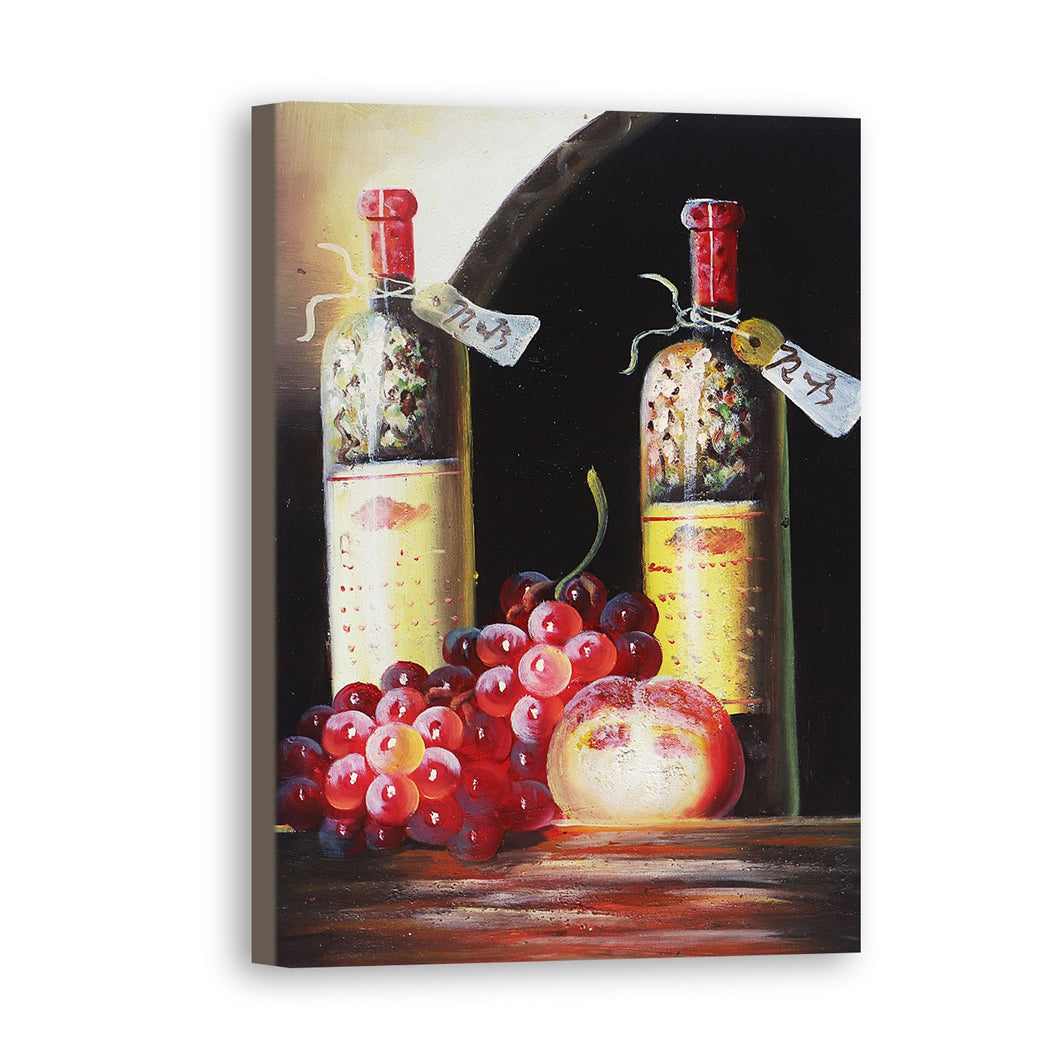 Wine Hand Painted Oil Painting / Canvas Wall Art UK HD07350