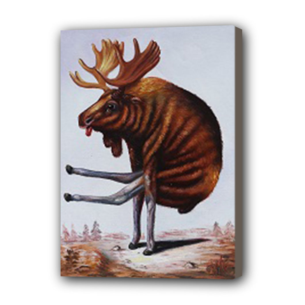 Bull Hand Painted Oil Painting / Canvas Wall Art UK HD07354