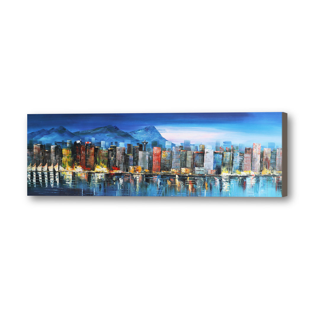 Town Hand Painted Oil Painting / Canvas Wall Art HD07363
